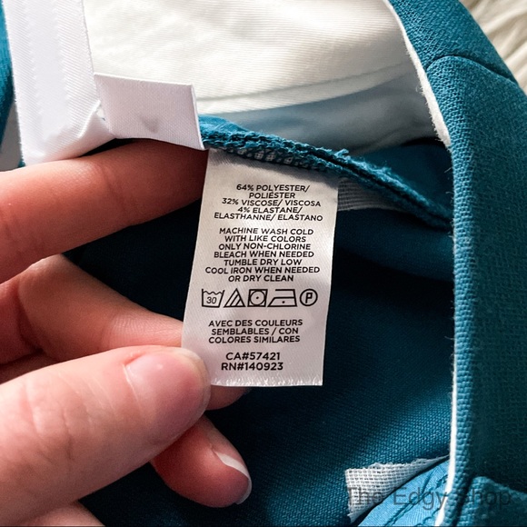 LOFT | Curvy Slim Mid Rise Skinny Ankle Dress Pants - Picture 7 of 9